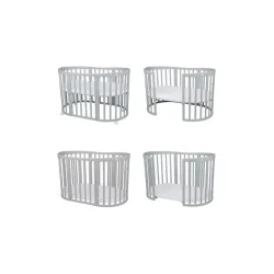 7i1 babyseng - Oval - Med madras - Lysegr