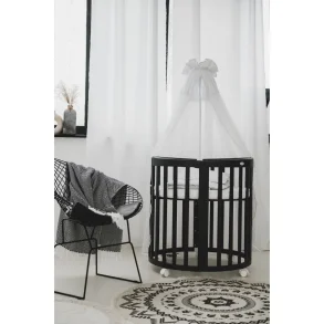 7i1 babyseng - Oval - Med madras - Mrkegr