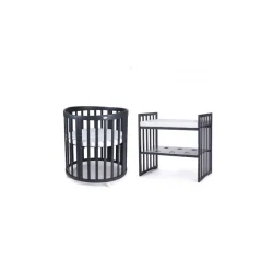 7i1 babyseng - Oval - Med madras - Mrkegr