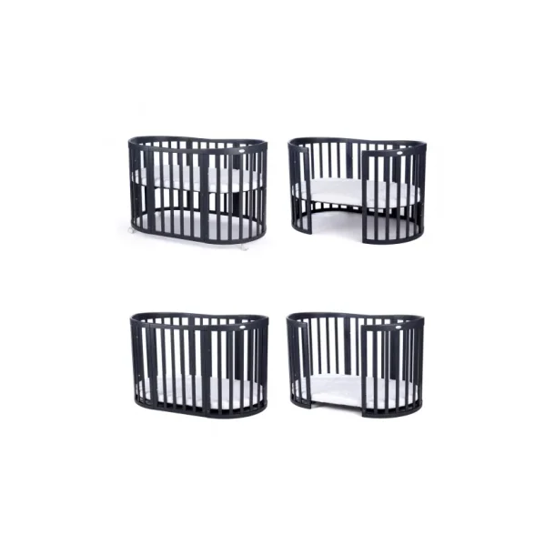 7i1 babyseng - Oval - Med madras - Mrkegr