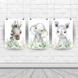 Plakater - Wild Afrika - 3 stk.