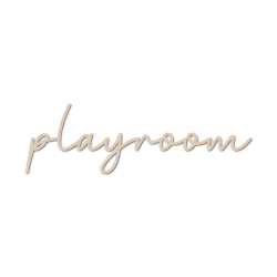 Tr� inskription - Playroom