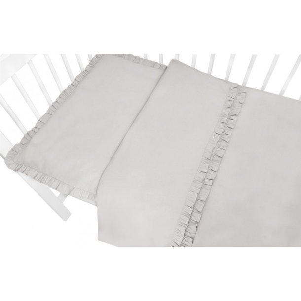 Sengetj med flser - Gr