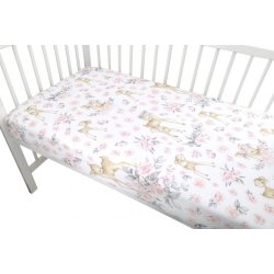 Bomuldslagen med elastik - Sweet Deer rose