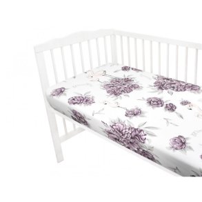 Bomuldslagen med elastik - P�oner lilla