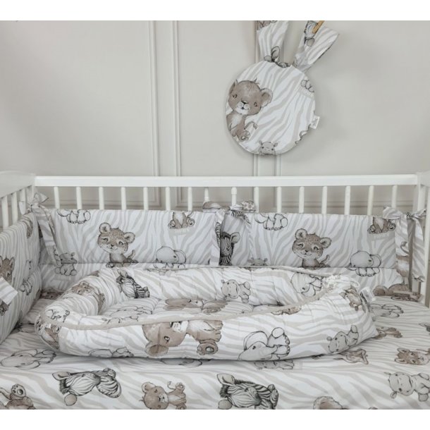 Bomuldslagen med elastik - Beige Safari