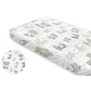 Bomuldslagen med elastik - Beige Safari