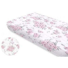 Bomuldslagen med elastik - P�oner rose