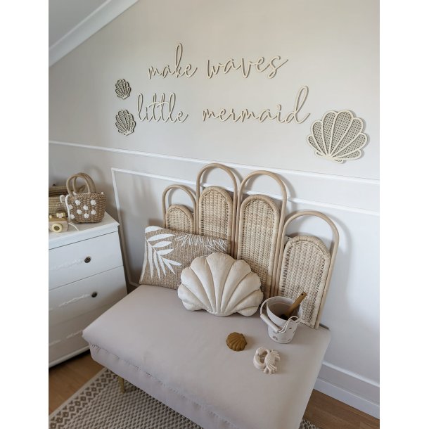 Tr� inskription - Make waves little mermaid