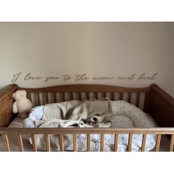 Tr� inskription - I love you to the moon and back