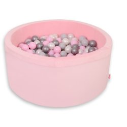 Rundt boldbassin - lyserd - inkl 200 bolde