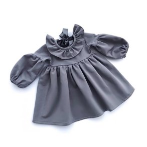 Kjole - krave & pufrmer - gr