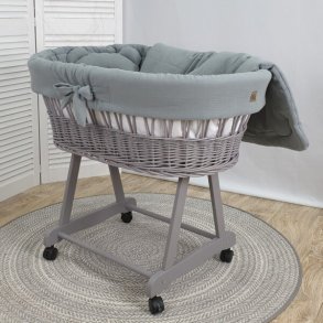 Moseskurv - Gr� - Gr�nt stof