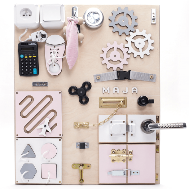 Aktivitetstavle - Lyserd - Stor