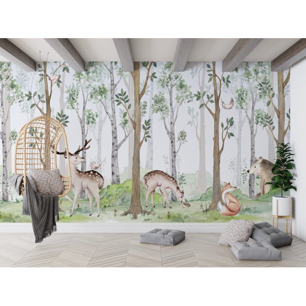 Tapet - Eventyrskov og dyr