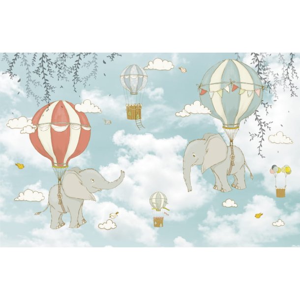 Tapet - Flyvende elefanter