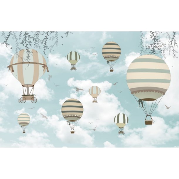 Tapet - Spring Retro Ballon