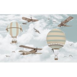 Tapet - Retrofly &amp; balloner