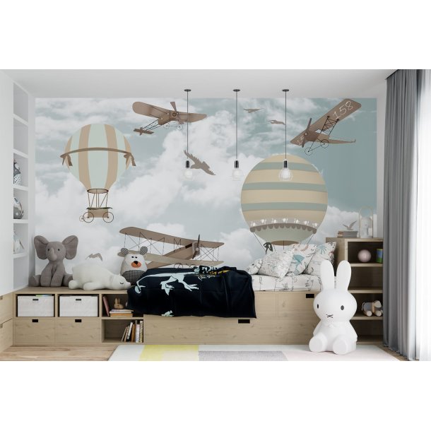 Tapet - Retrofly &amp; balloner