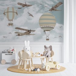 Tapet - Retrofly &amp; balloner