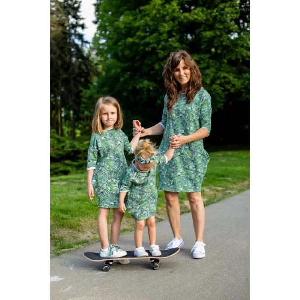 Oversized tunika s�t - Mor og datter