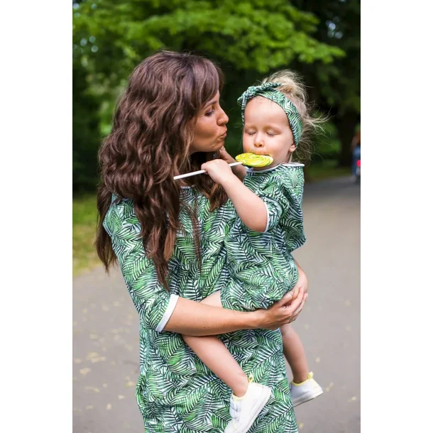 Oversized tunika s�t - Mor og datter