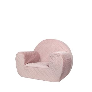 Velour lnestol - lyserd