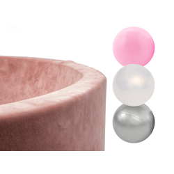 Boldbassin inklusiv 150 bolde - lyserd velour