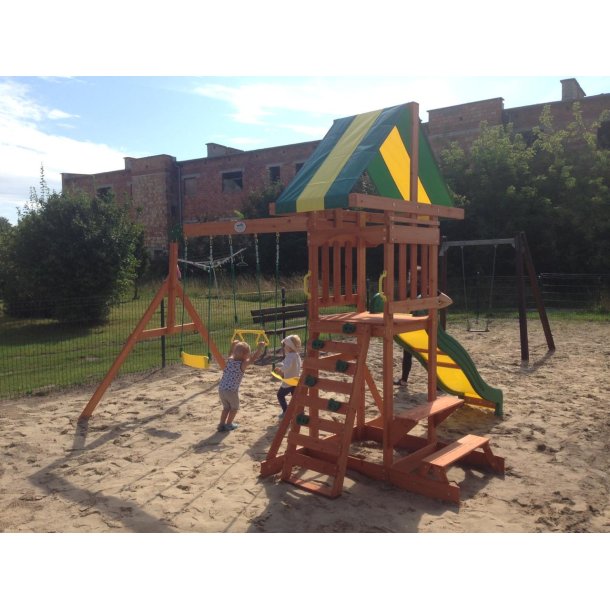 Leget�rn - TeddyBear med gynger, rutsjebane, klatrev�g og meget mere