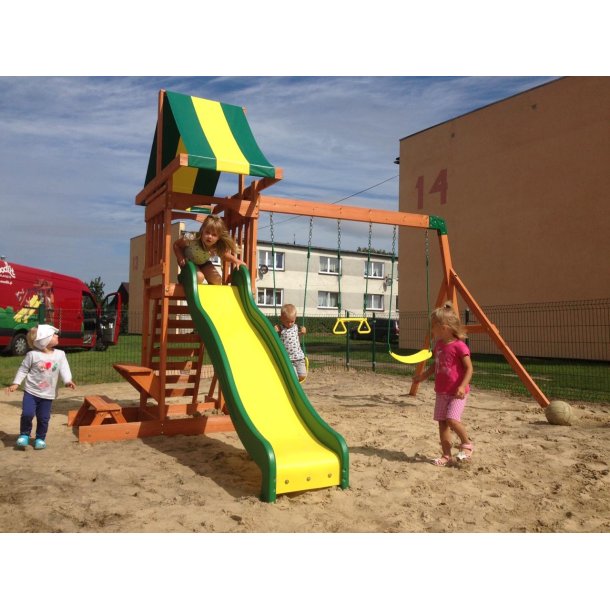 Leget�rn - TeddyBear med gynger, rutsjebane, klatrev�g og meget mere